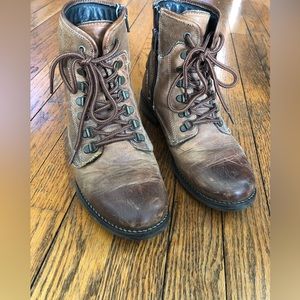 Taos Footwear all leather, lace-up combat/hiker boots.